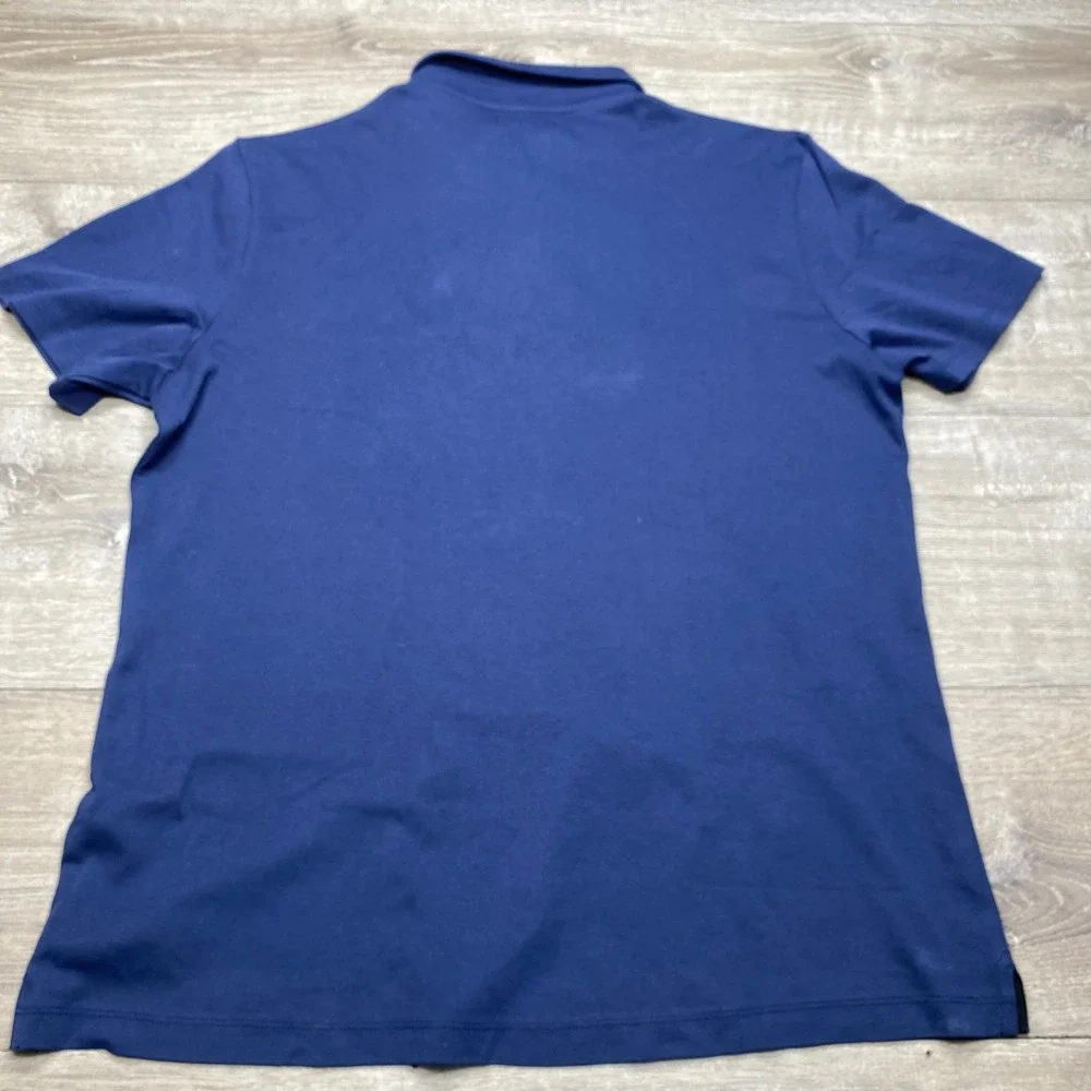 Banana Republic Polo Shirt Mens XL Navy Blue Luxe Touch Performance Casual